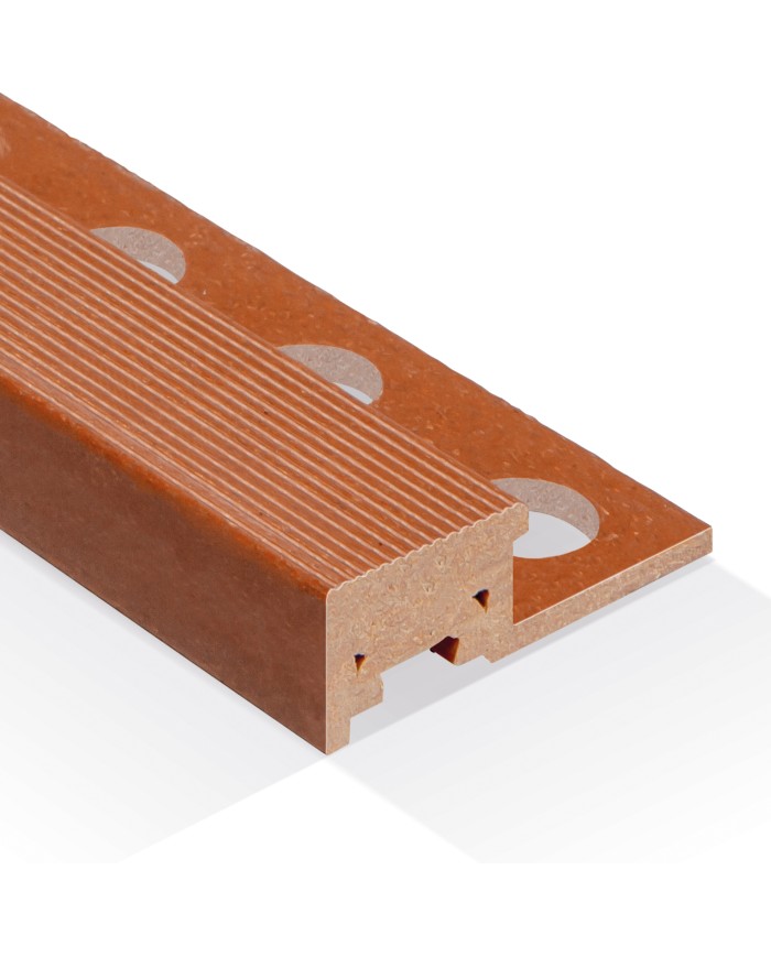 PELDAÑO RUSTICO P7 CARAMELO 25 X 12 X 2,